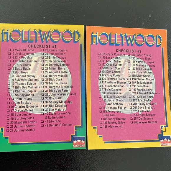 🧡HOLLYWOOD Walk Of Fame 1991 collector cards. - Picture 4 of 6